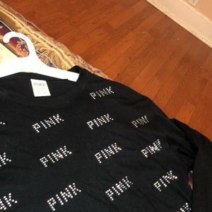 victoria secret pink black long sleeve